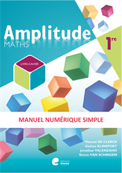 Amplitude 1re - Manuel numérique simple du livre-cahier